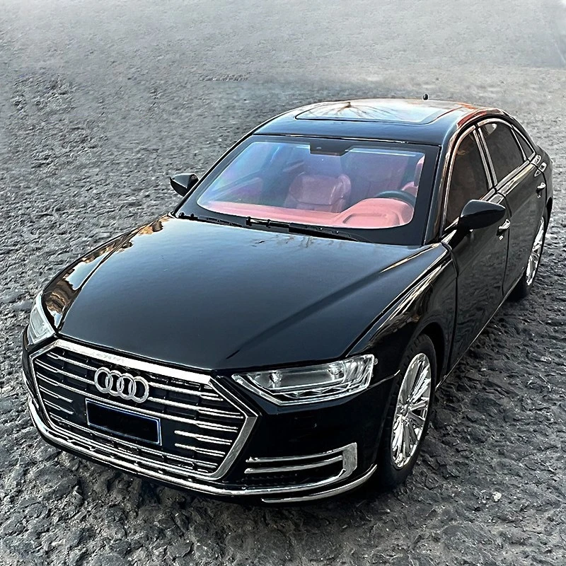 

1:24 Audi A8 Luxury Simulation Diecast Metal Alloy Model car Sound Light Pull Back Collection Kids Toy Gifts