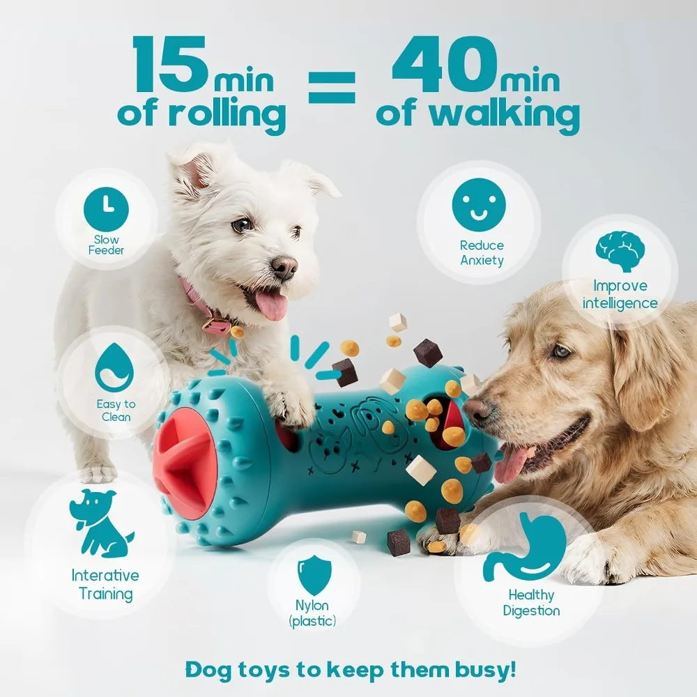 Interactive Dog Toys Adjustable Treat Dispensing Toy To Keep Them Busy Dog Enrichment for Stimulation Cognitive for Puppy Puzzle