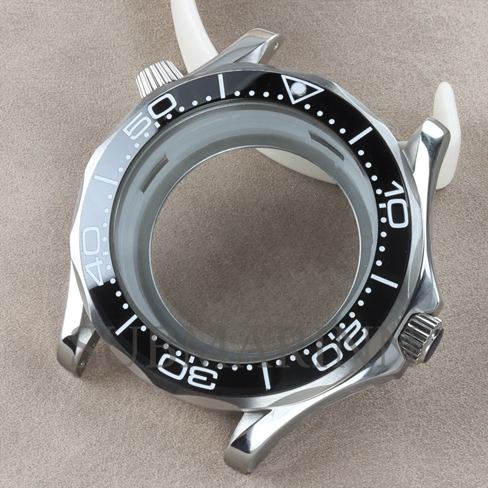 NH35 Case Bracelet 41mm Watch Case Waterproof 316L Stainless Steel FIT Seiko NH35 NH36 Movement 31mm Dial Seamaster 300 Case image 3