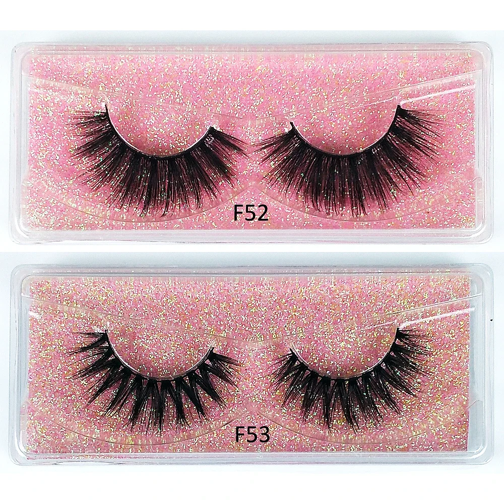 Mink Lashes Bulk Wholesale 10 Pairs 3d Mink Eyelashes Natural Fluffy False Eyelashes Pack Makeup Soft Thick Fake Lashes