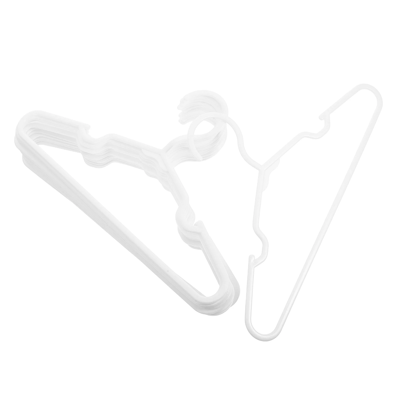 

50pcs Children Hangers Non Slip Baby Clothes Wardrobe Closet Drying Rack Laundry Home Travel Accessories White Coat Hanger