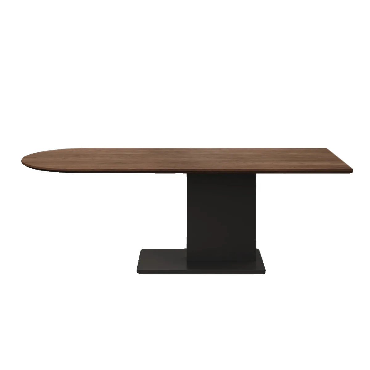 

Customizable solid wood semi-oval dining table French household small apartment living room