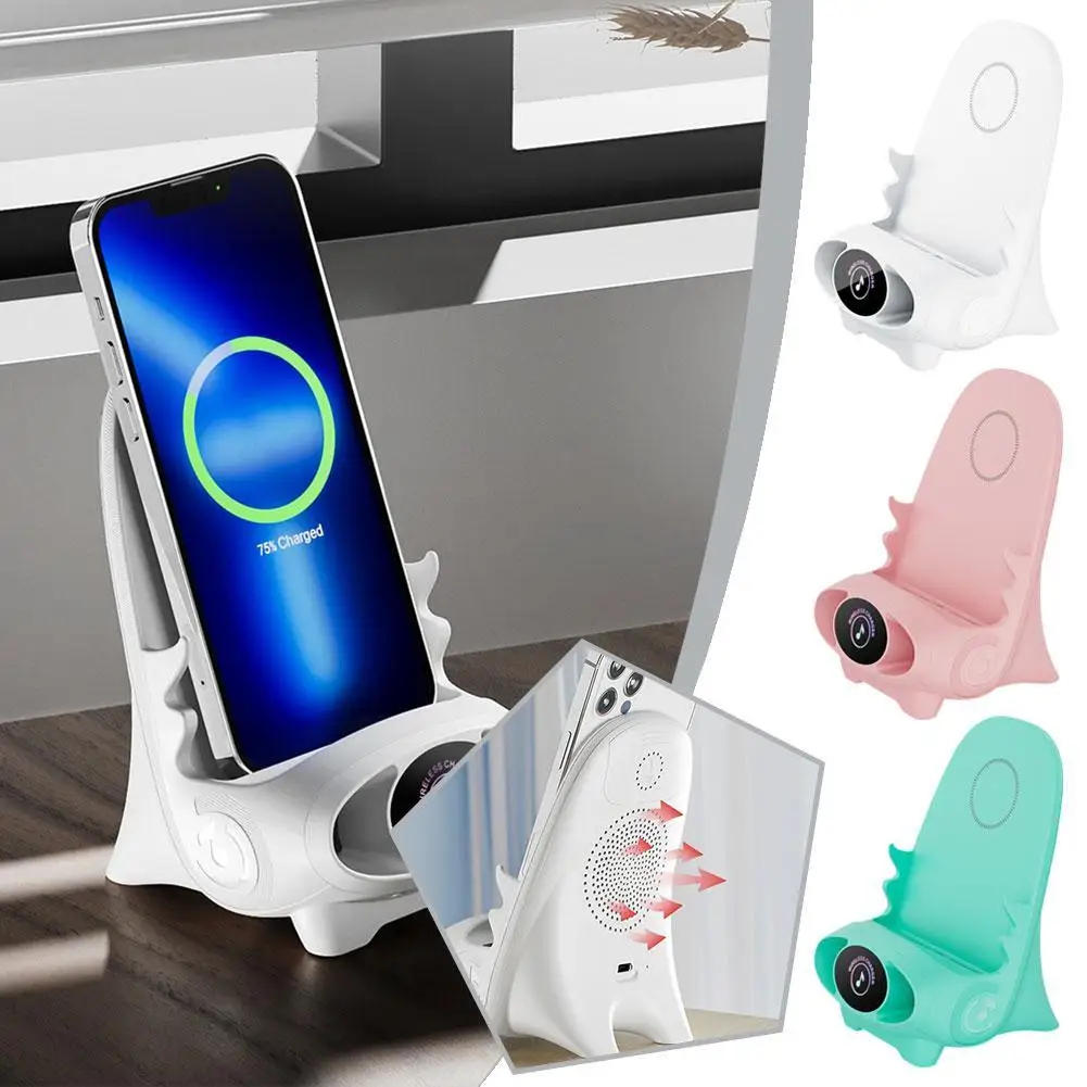 3 in 1 LED Fast Wireless Charger Stand Charging Station For iPhone 15 14 13 12 11