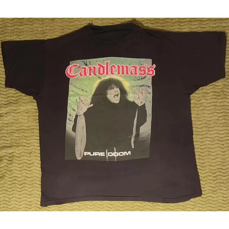 

Черная футболка Candlemass Band из хлопка, полный размер S 5XL