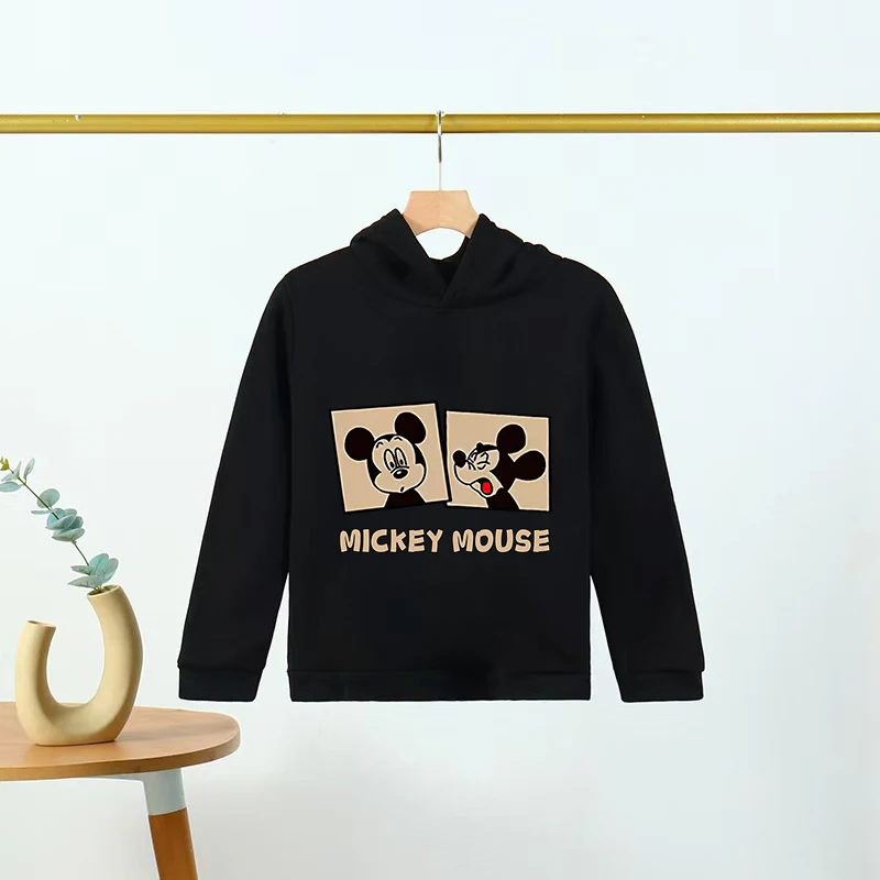 

Mickey Mouse hoodie, Disney Minnie Mouse, boy, children's pink hoodie, top, children's spring and autumn pullover clothing