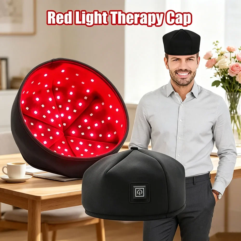 

Trendy Red Light Therapy Cap Laser 660nm 830nm Near Infrared Hair Regrowth Hat Hair Loss Treatment Scalp Massager