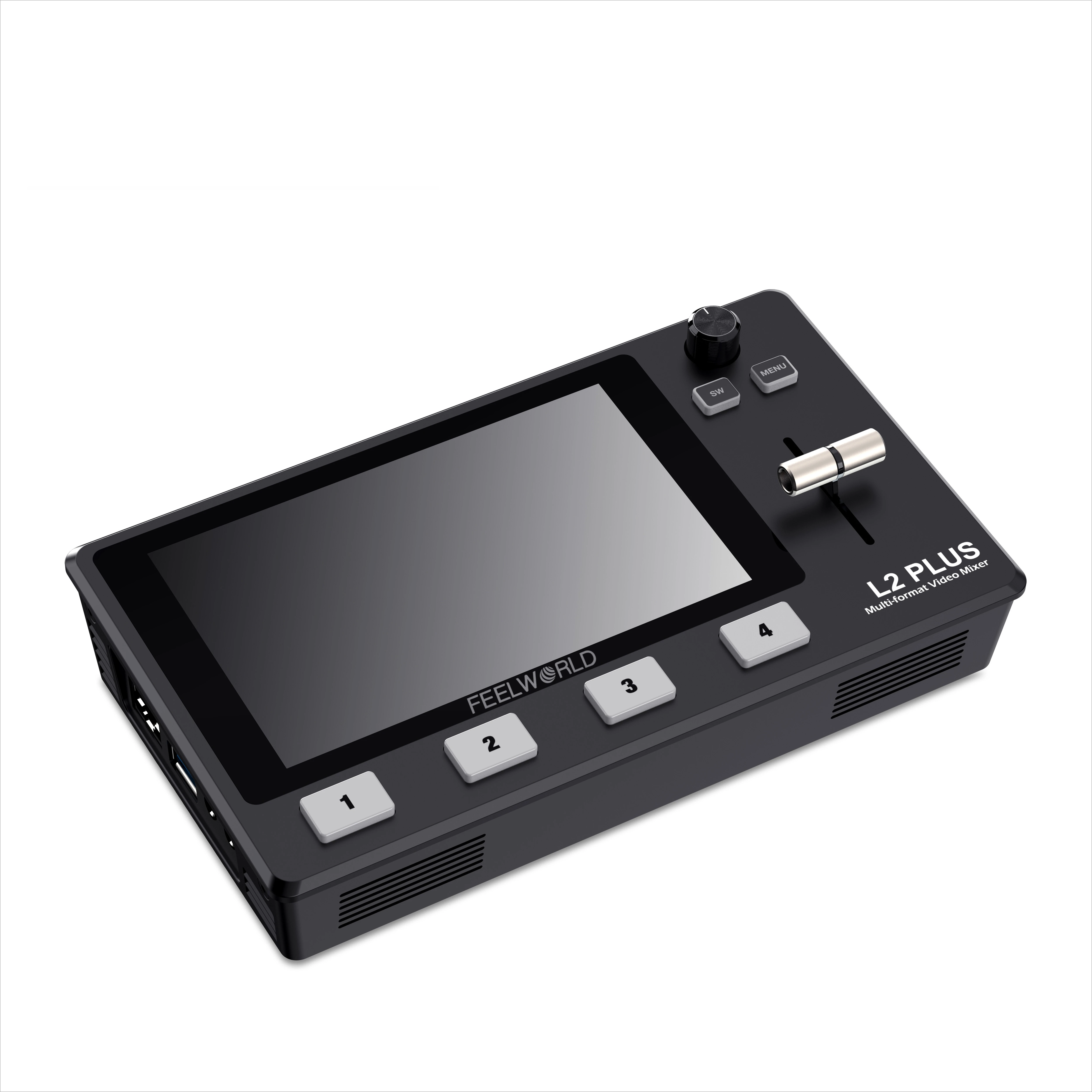 L2 PLUS Live Video Mixer, 4-Camera Switching, PTZ Control, Chroma Key, USB3.0 Streaming, Factory Supply Video Switcher