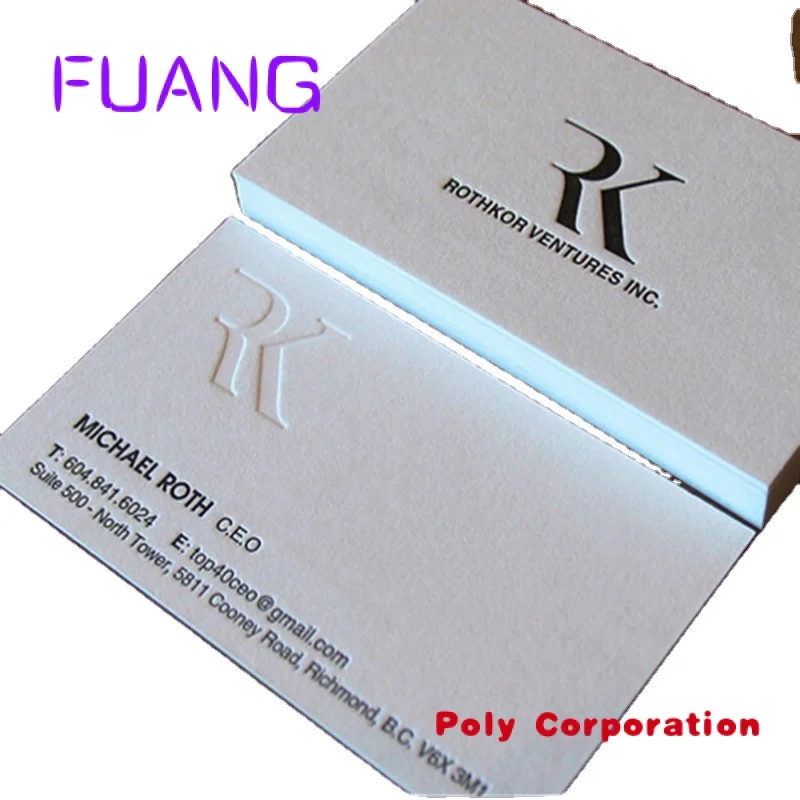 

Custom China luxury Customized Embossed Business card printing