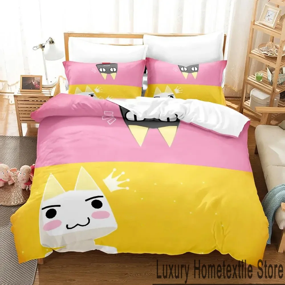 3D Print Toro Inoue Anime Doko Demo Issyo Bedding Set Boys Girls Twin Queen King Size Duvet Cover Pillowcase Bed boys Adult