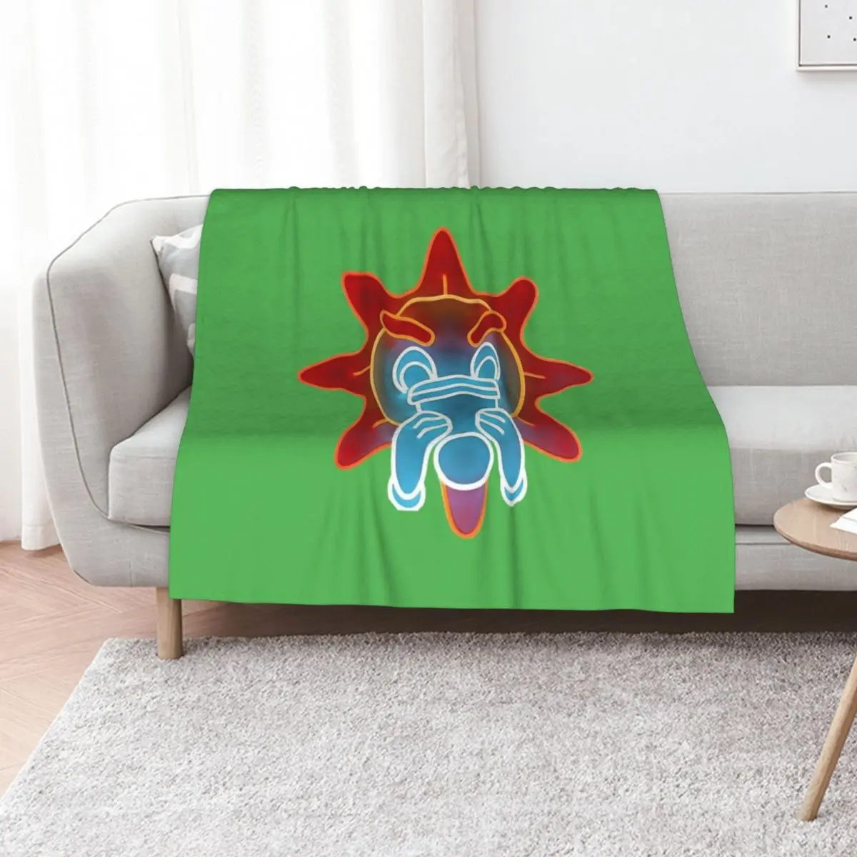 Chief Keef GloGang Glo Man Logo Artwork Classic T-Shirt Throw Blanket Plush Picnic Hair Blankets