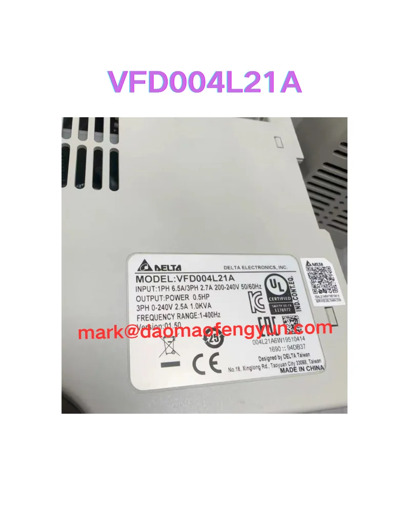 

VFD004L21A Б/у инвертор 0,4 кВт, тест в порядке