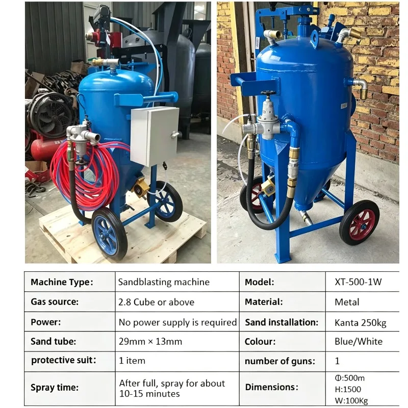 Mining Grade Dustless Dry/wet Sandblaster Equipment Metal Sand Blasting Machine Anti-Corrosion Sale Boat Hull Cleaning