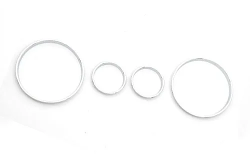 2 SETS Chrome Styling Dashboard Gauge Ring Set for BMW E38 7 Series / E39 5 Series / E53 X5