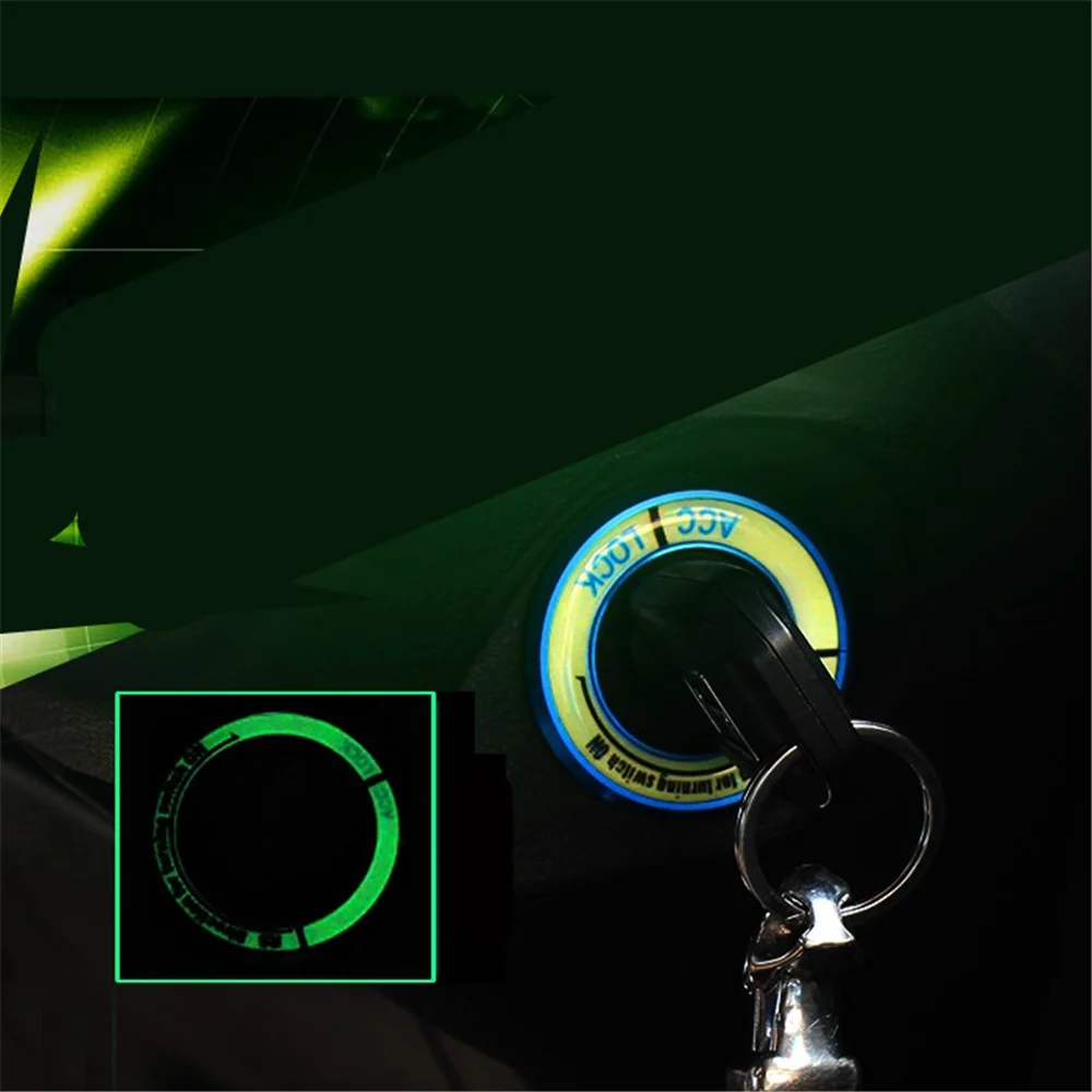 Car Luminous Ignition Switch Cover for DAIHATSU terios sirion yrv charade mira Tesla Roadster Model 3 Model S Model X