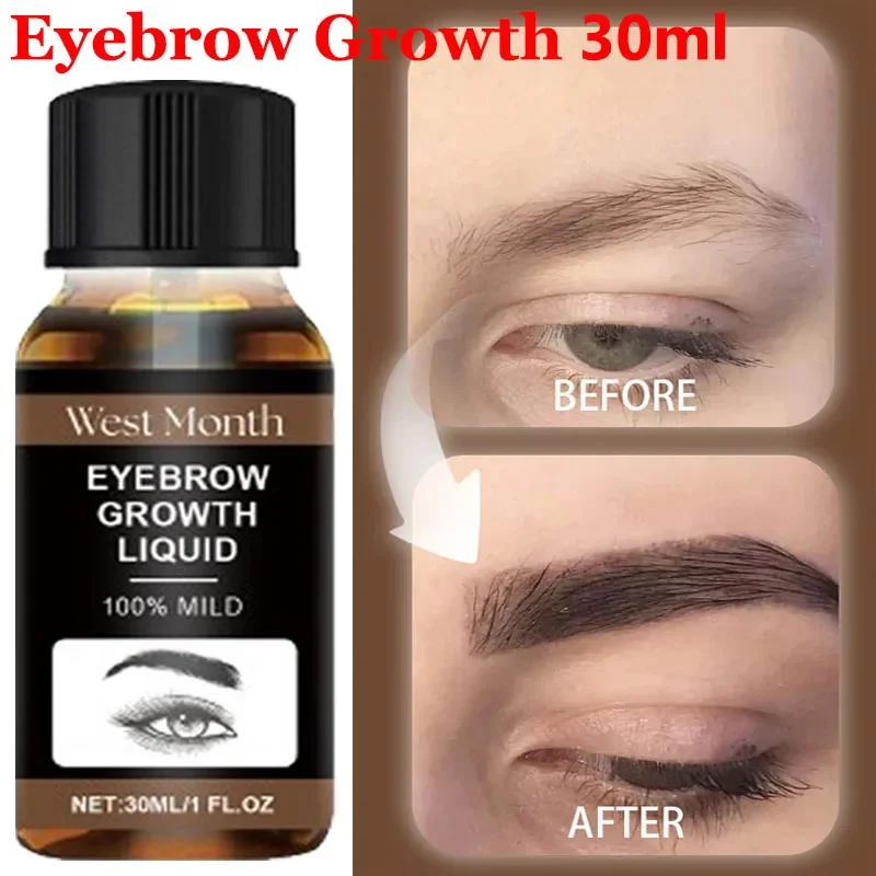 Eyebrow Growth Serum Eyelash Hair Growth Anti Hairs Loss Product Prevent Baldness Fuller Thicker Lengthening Eyebrow Makeup 30ml