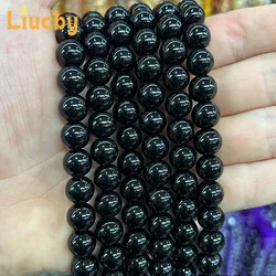 Natural Stone Black Stone glass Handmade Beads for Jewelry Making DIY Accessories Bracelets Rings 15