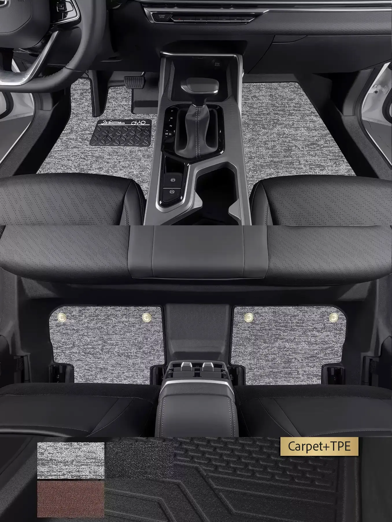 Left-Hand Drive Car Custom Fit Floor Mat For Geely Emgrand S GL GS L HI.P 2016-2026 Waterproof Wear-Resistant Odorless Floor Mat view 3