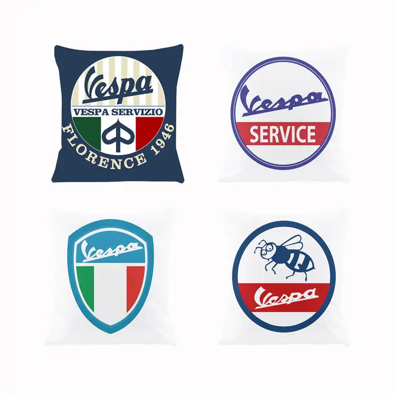 Vespa Cushion Cover  Pillow Cover Pillow For Chairs Home Decorative Cushions For Sofa Throw  SJ-280