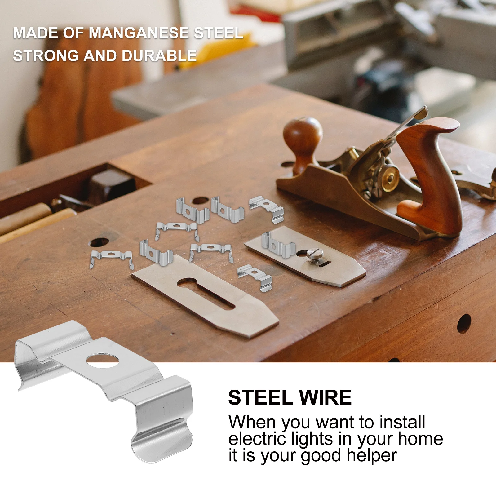 

500 шт. T5 люминесцентный светильник, кронштейн из марганцевой стали для установки светодиодного светильника, инструменты не требуется промышленного класса