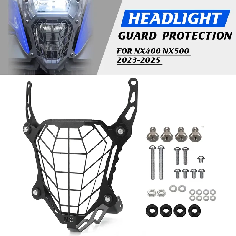 

For Honda NX400 NX500 2023-2024-2025 Motorcycle Headlight Grille Headlamp Bracket Motorcycle Fog Lamp Guard Head Light protector