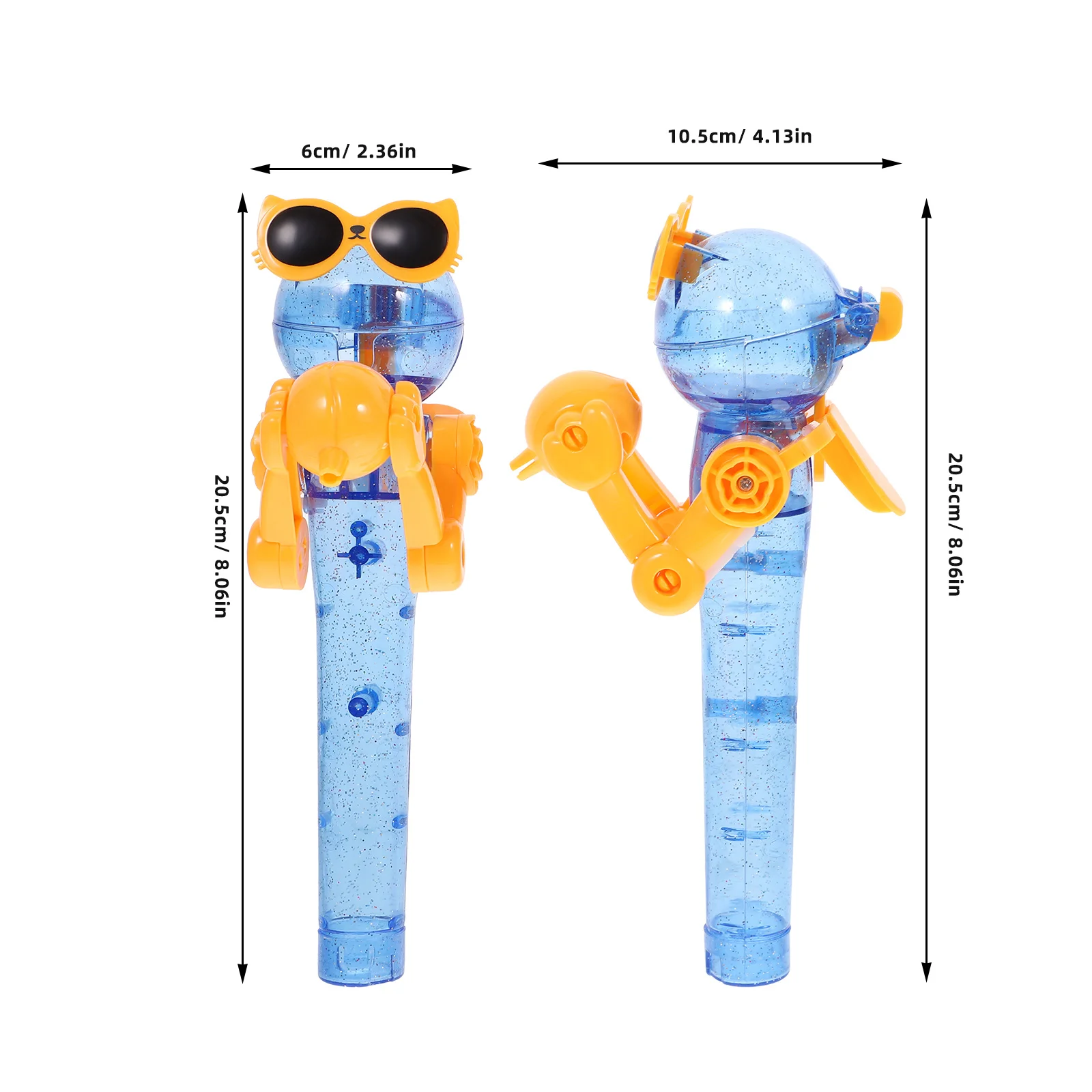 

4Pcs Dinosaur Lollipop Robot Creative Lollipop Holder for Toddlers Easy to Use Press Button Mouth Open for Candies
