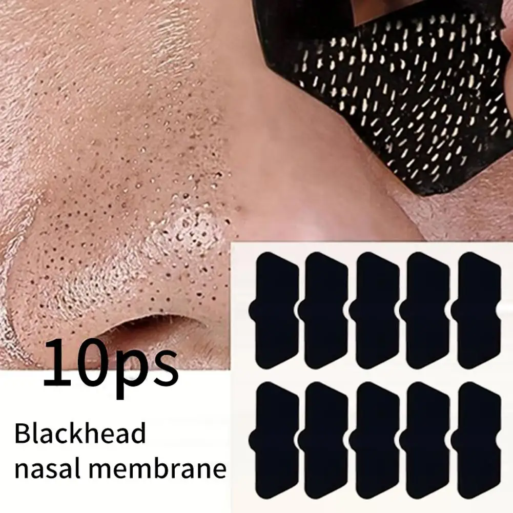 10Pcs Unisex Blackhead Remove Mask Peel Nasal Strips Deep Cleansing Shrink Pore Nose Black Head Remove Stickers Skin Care Mask