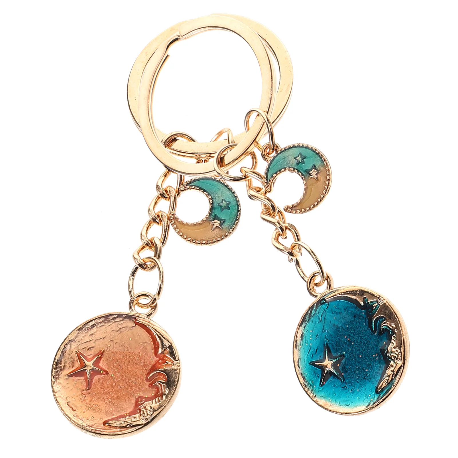 

Key Chain Pendant Car Keys Keychain Funny Eid Moon Star Bag Charms Couple Anniversary Creative Cute Keyring Keychains