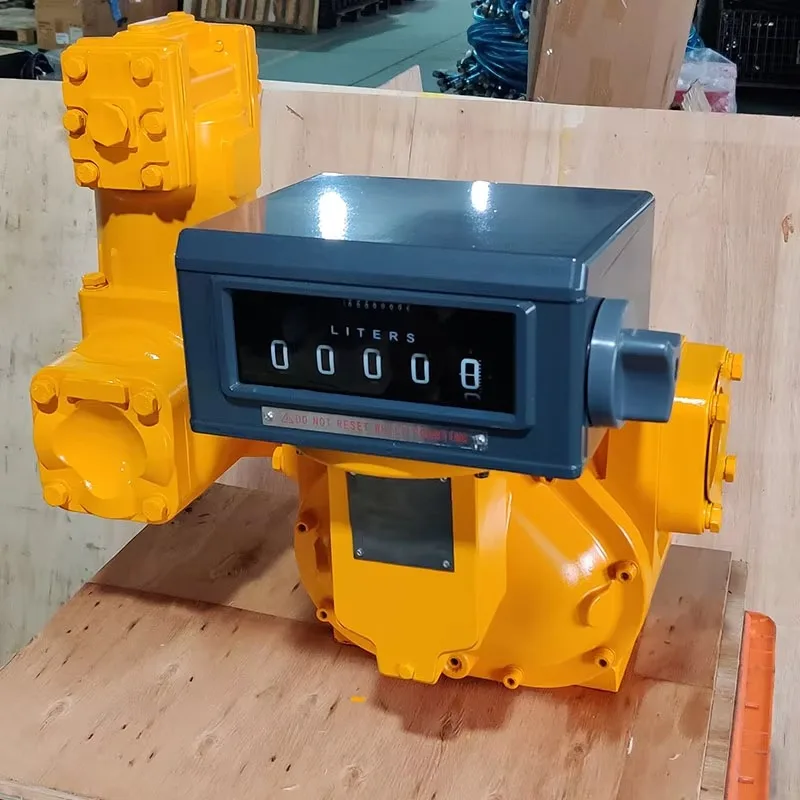 M80 Portable LC 3-Inch Positive Displacement Fuel Flow Meter with True Gravity Sensor Petrol Meter OEM Customizable