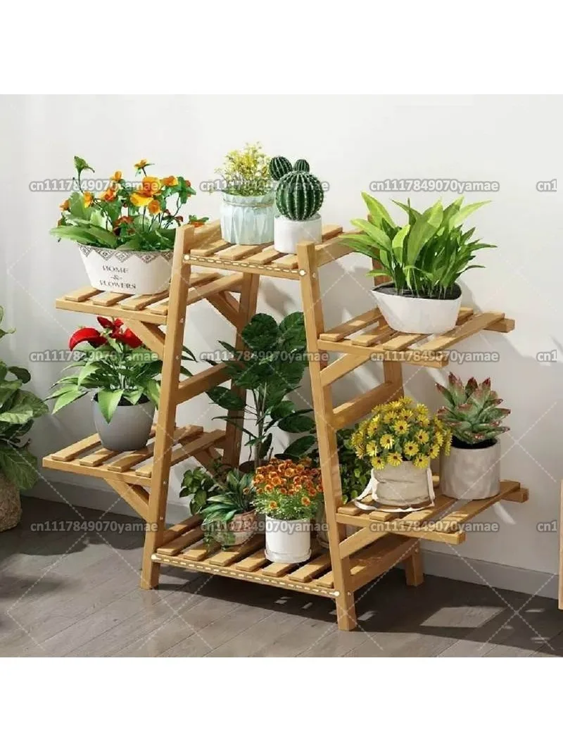 Floor-to-ceiling small flower shelf, living room succulent shelf, flower pot bracket, plant bracket, flower growing