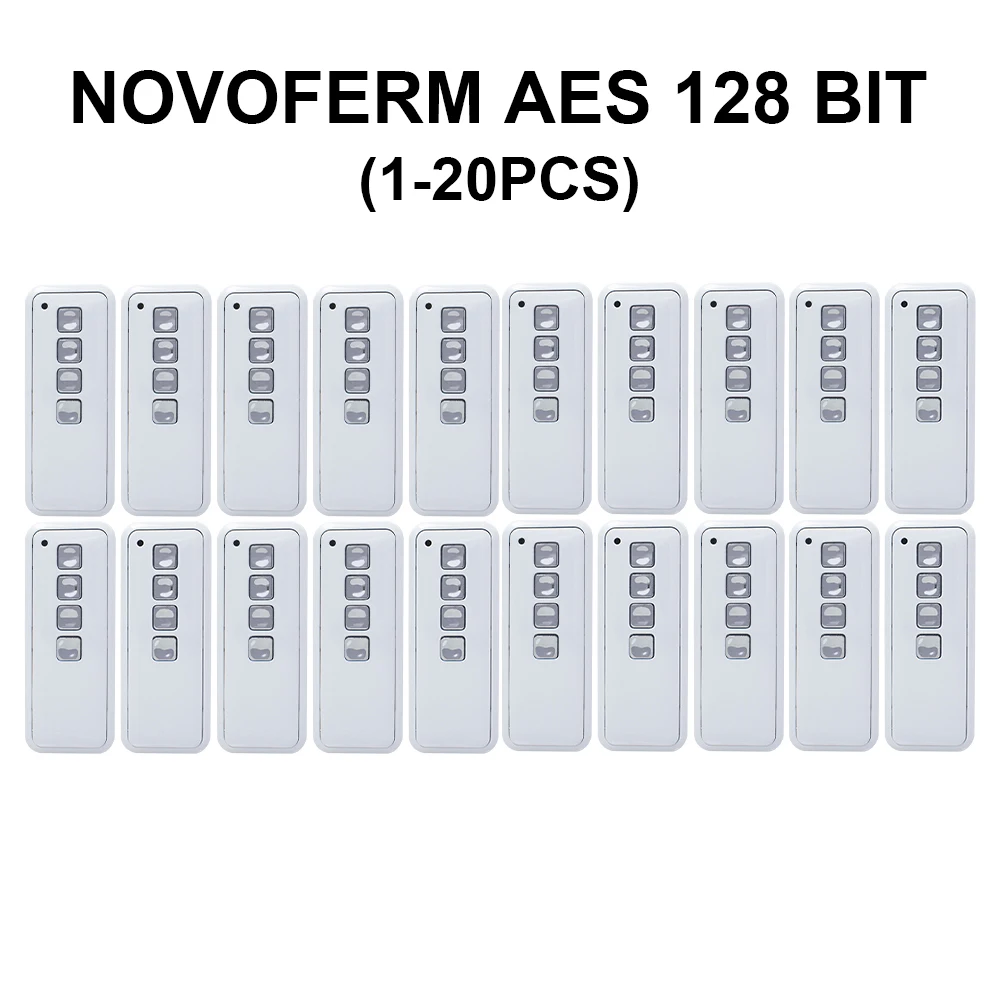 

AES 128 BIT NOVOFERM NOVOTRON Remote Control Mini-Novotron 522 524 Design 523 Protect Garage Door 433.92mhz Controller 1-20PCS