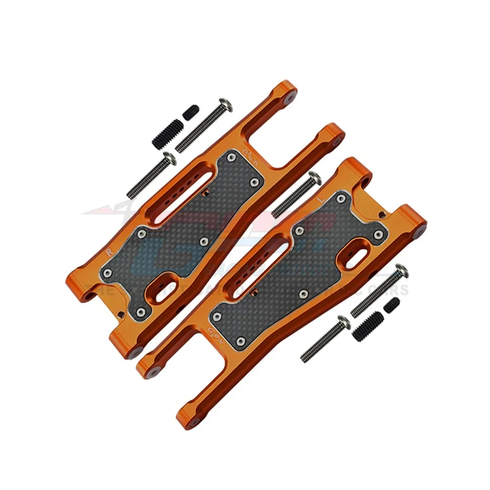 GPM Metal Carbon Fibre Front Lower Suspension Arm 9530 9531 9633 for Traxxas 1/8 Sledge 4WD Monster Truck 95076-4 Upgrade Parts