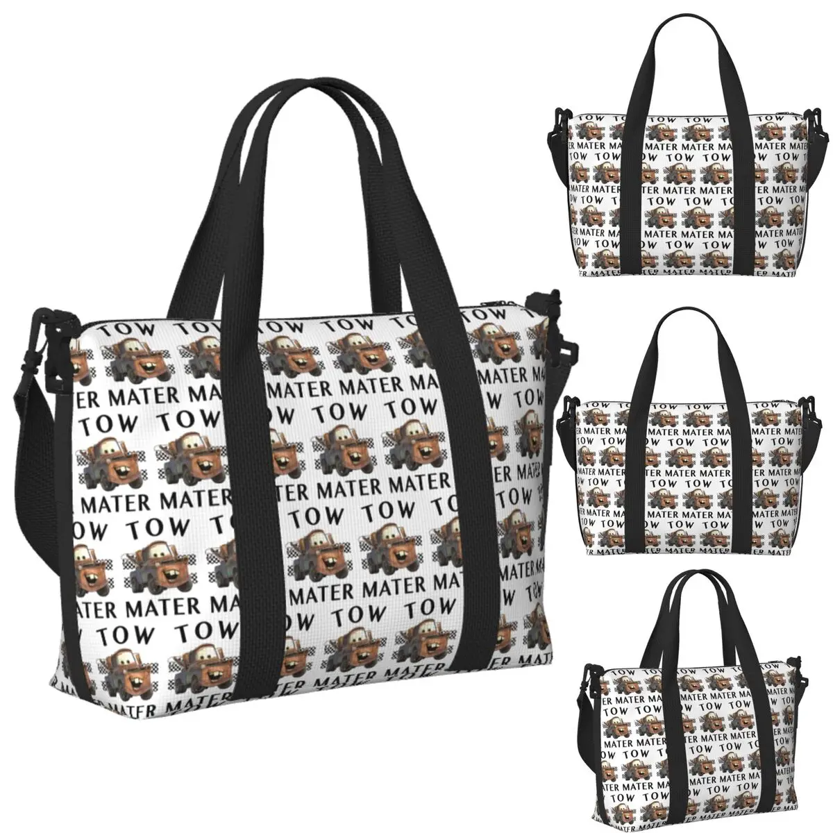 

Custom Tow Mater Beach Travel Bag Large Capacity Tote Bags for Gym Yoga Women Shopping Duffle Shoulder Bag
