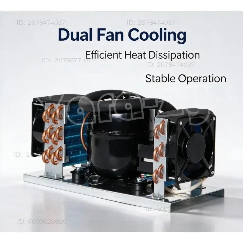 QD52A Small Air‑Cooled Refrigeration Unit 220V R134a Integrated Cooler with Optional Temperature Controller