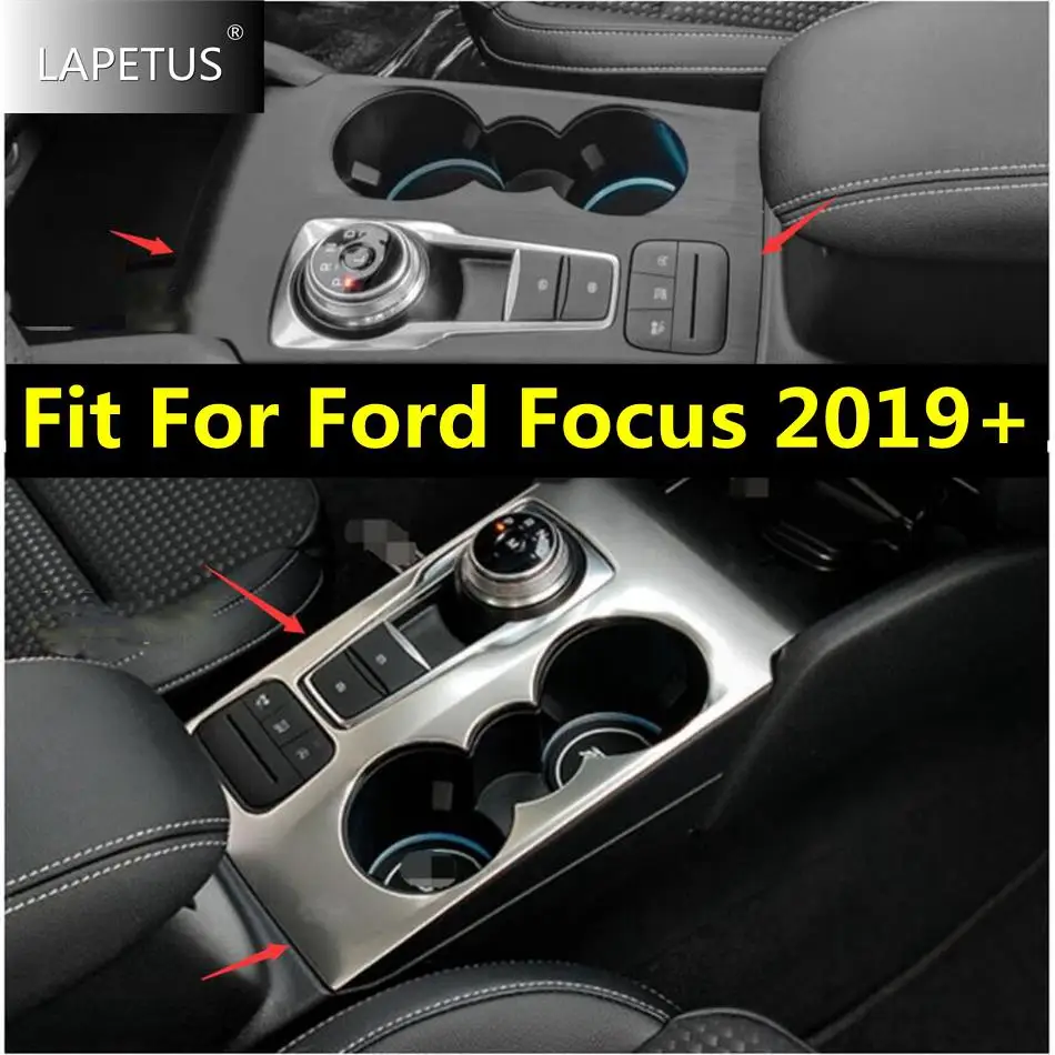 

Central Console Shift Gear Box Panel Decor Control Panel Frame Cover Trim For Ford Focus MK4 2019 - 2021 Car Silver Accessories