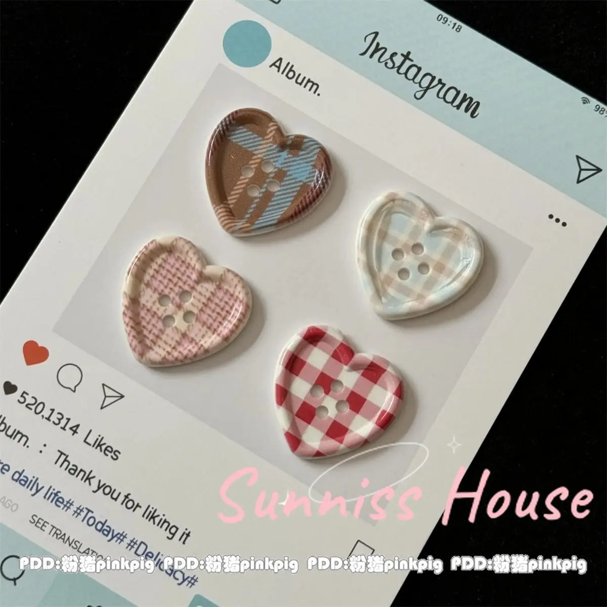 25Pcs Mixed Color Handmade Resin Round 2/4-hole Button for Sewing Clothes Accessories Crafts Scrapbooking DIY Apparel Supplie view 5