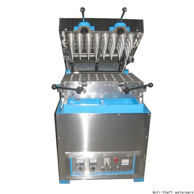 2026 Hot Selling-Industrial Horn Torch Waffle Cup Machine for Ice Cream Soft Ice Cream Paper Cone Waffer Making Machine for Sale