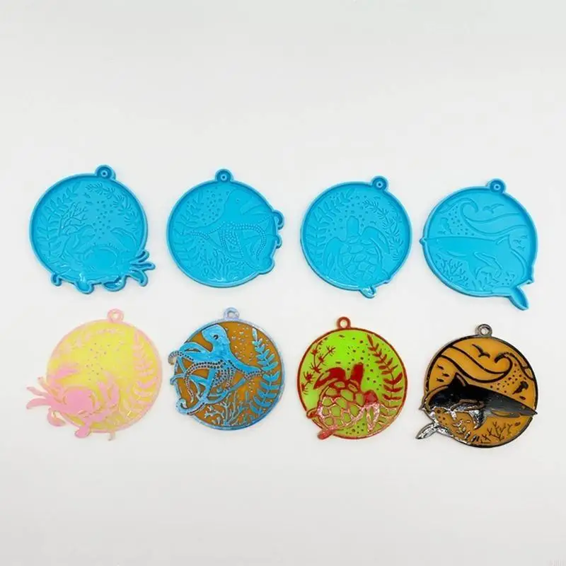 N2UE 7PCS Ocean Keychain Set Set