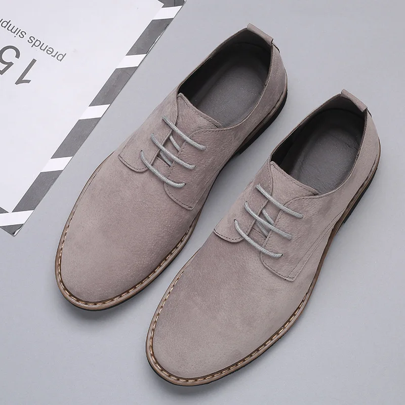 

Mens Dress Shoes Legitimate Leather 2026 PU Suede Casual Men Designer Social Male Black Business Luxury Men's Wedding Summer Man