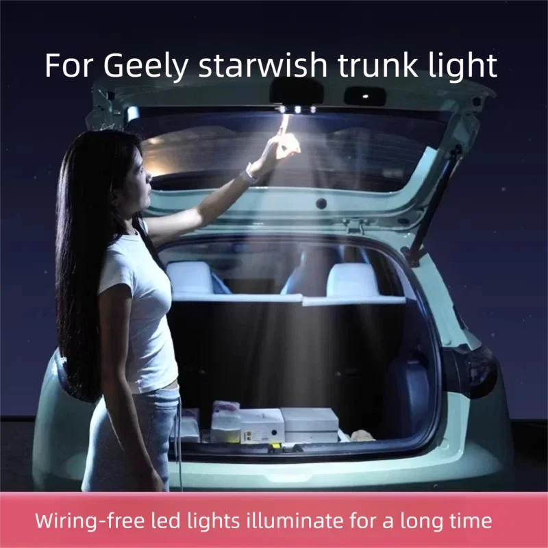 

Подсветка багажника для Geely Star Wish, модифицированная индукционная и атмосферная подсветка, аксессуары для декора интерьера автомобиля