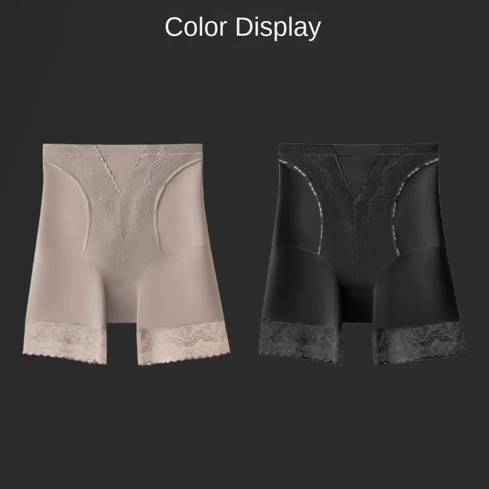 Groot formaat Shapewear slipje Dames Hoge taille Moerbeizijde Kruis Naadloos ondergoed Buikcontracterend Traceless