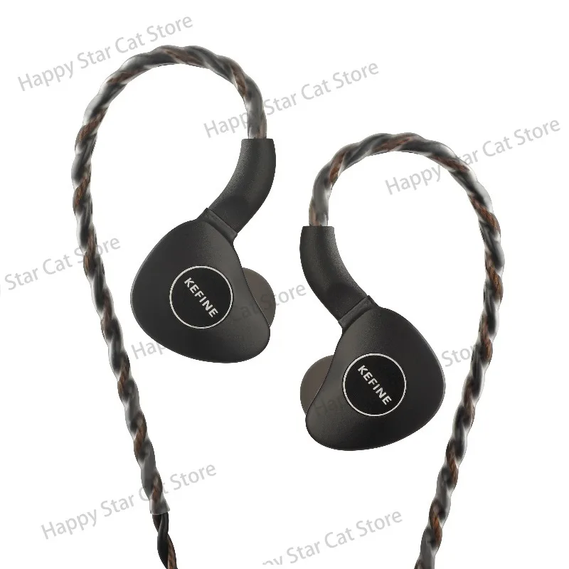 Kefine Klanar 14.5mm Planar Driver IEM, 5-Axis CNC Alloy Ergonomic Hi-Fi Earphone 0.78mm 2-Pin Detachable Cable Wired Headphones