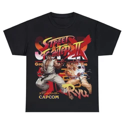 Ryu T-Shirt Men Women 100% Cotton Plus Size Fashion O-Neck Casual Streetwear Cool Oversized Summer Loose Printed Unisex Tees