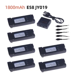 3.7V 1800mAh Lithium Battery Compatible with E58 S168 JY019 S168 Quadcopter Spare Parts