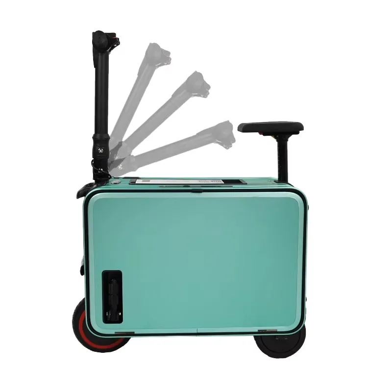 20252024 Newest 20 Inch Eco-Friendly Electric Smart Suitcase Aluminum Ride-on Scooter Luggage From Guangzhou Factory