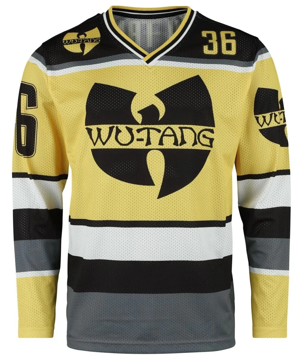 2026 Wu-Tang Clan Hip-Hop-Band Hockey-Trikot für Herren und Damen, Sportliches Langarm-T-Shirt, Atmungsaktives Schnelltrocknendes Oberteil – Detail 4