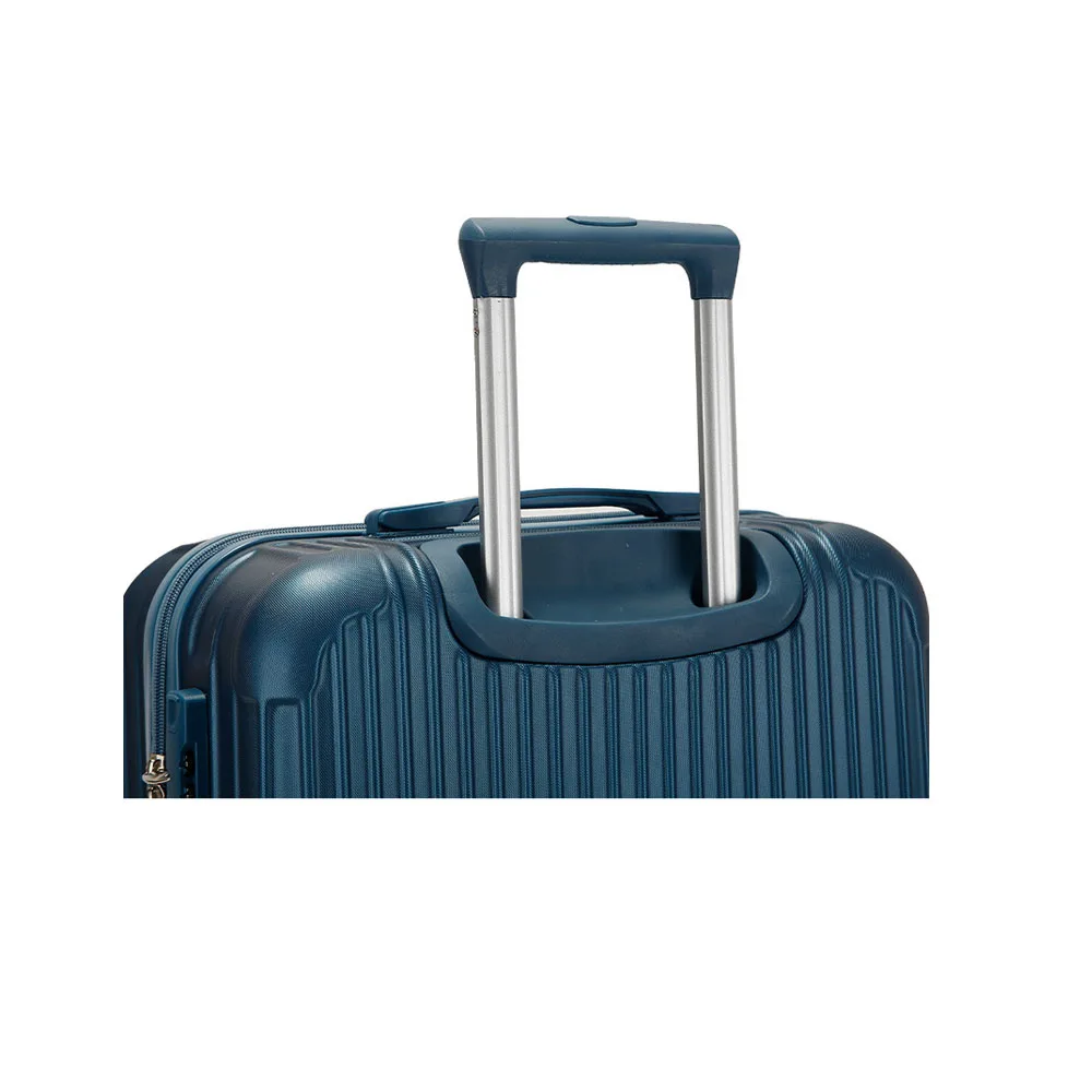 Spinner bleu foncé/rose/blanc, valise de voyage pour hommes/femmes, bagages de 20 pouces avec chariot, matériau Super compressant ABS + PC, nouvelle