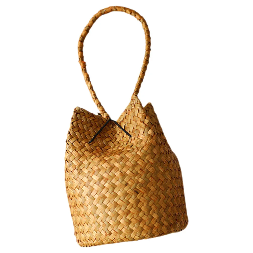

Seaweed Bag Women Woven Bag Summer Gift Bag Chinese Gift Pouch Festival Accessory woven tote bag for women