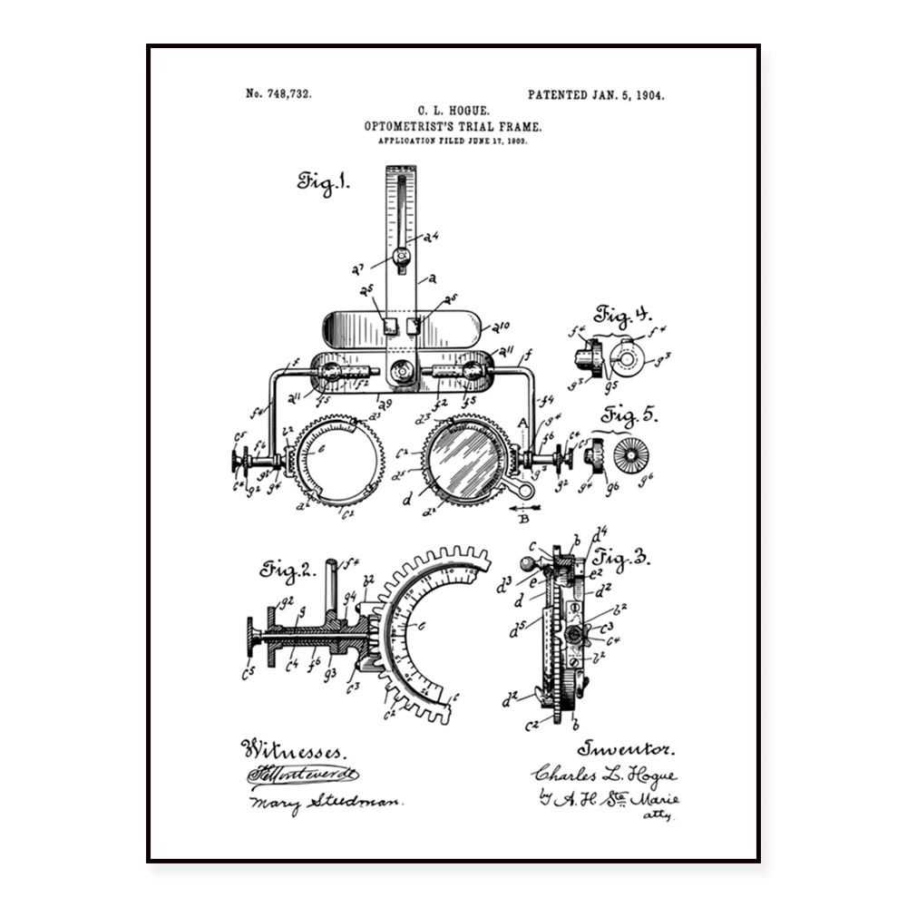 Optometry, patent printing, optometrist gifts, medical art, optician medical tools blueprint poster, optical patent printing