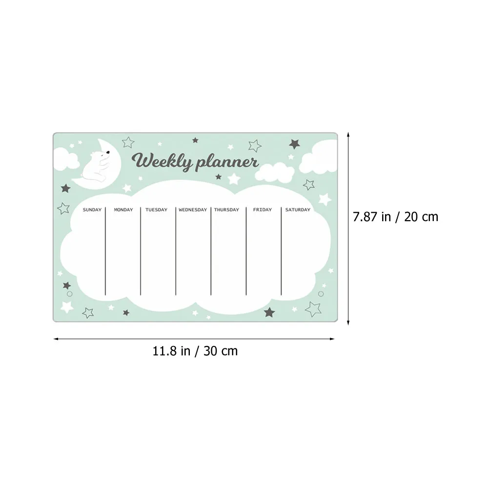 Acrylic Dry Erase Memo Board Desktop Weekly Planner To Do List Reusable Tabletop Whiteboard for Office