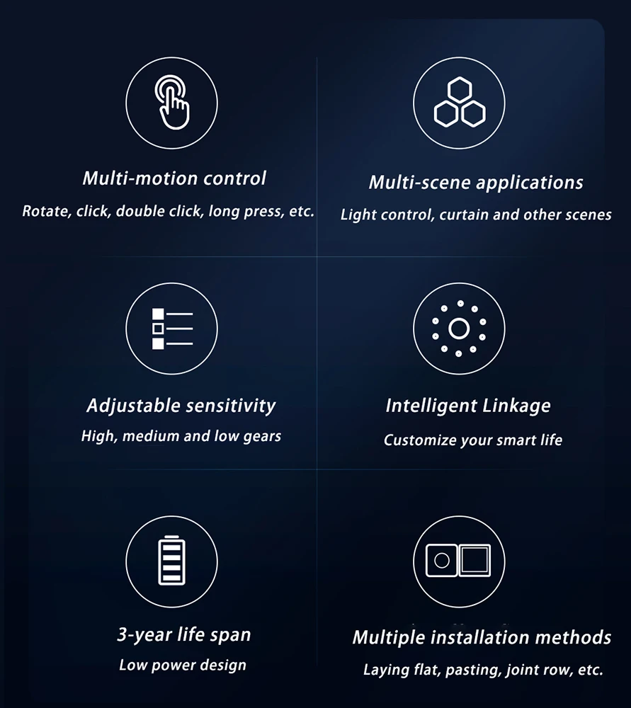 Aqara H1 مقبض التبديل الذكي التبديل اللاسلكي مفتاح الإضاءة مع زيجبي واي فاي دعم أبل Homekit App المنزل الذكي التحكم عن بعد
